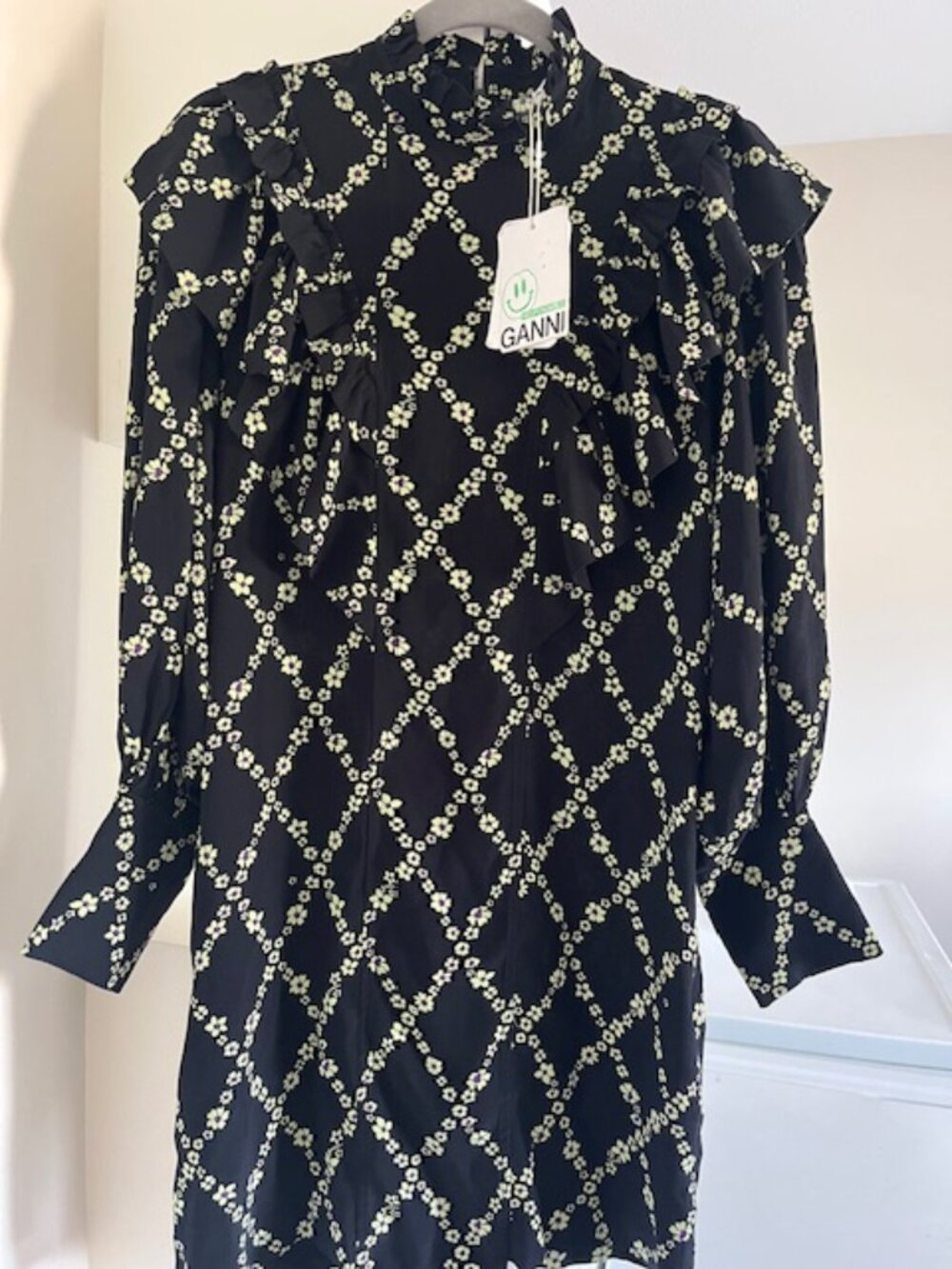 GANNI designer mini dress.